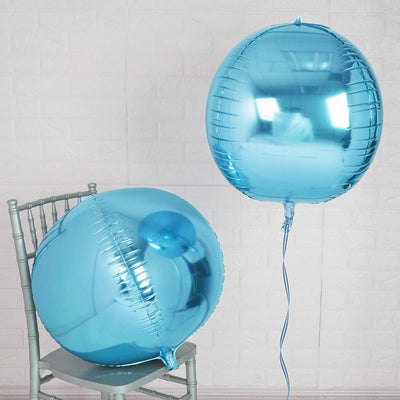 Elevate Your Event with 4D Metallic Blue Sphere Balloons