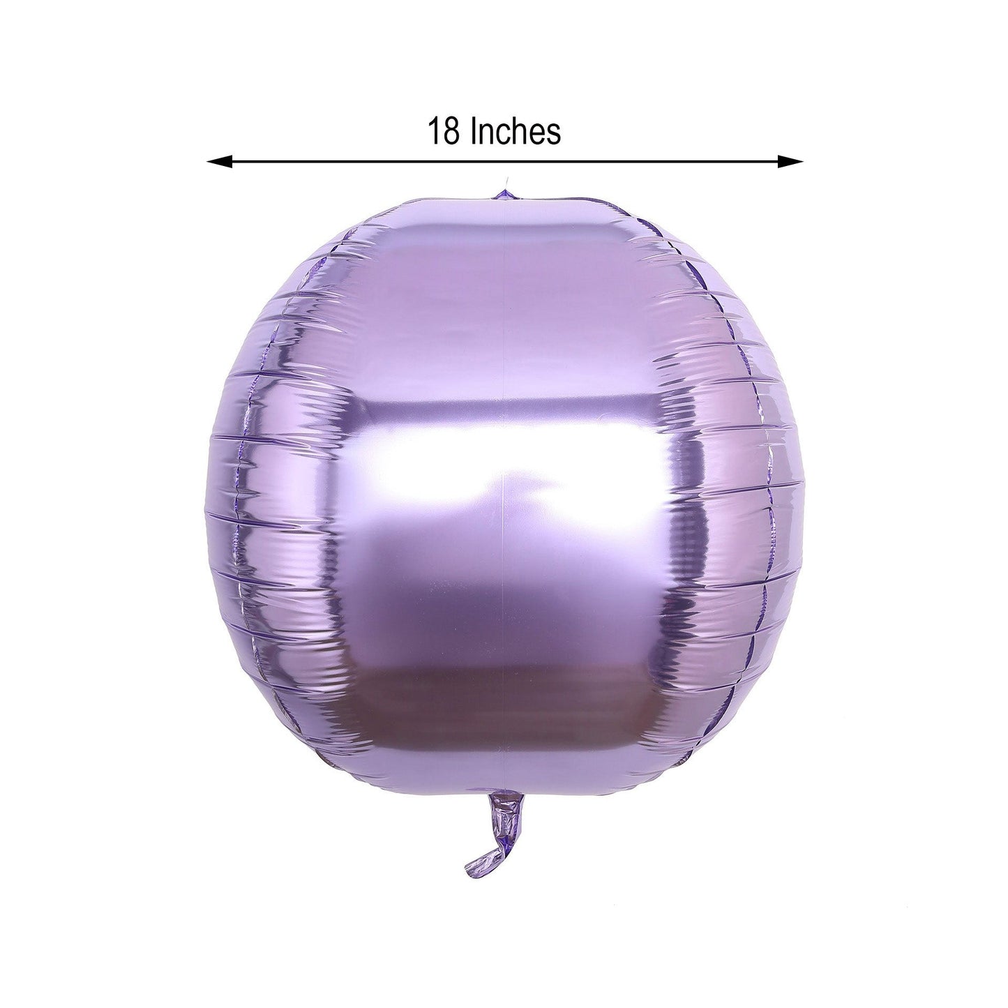 2 Pack | 18inch 4D Lavender Lilac Sphere Mylar Foil Helium or Air Balloons