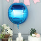 2 Pack | 18inch 4D Royal Blue Sphere Mylar Foil Helium or Air Balloons