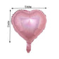15" shiny pink heart mylar foil balloon, perfect for celebrations.