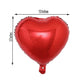 15" Metallic Red Heart Mylar Balloon, perfect for celebrations.