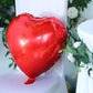15" Metallic Red Heart Mylar Balloon - 2 Pack