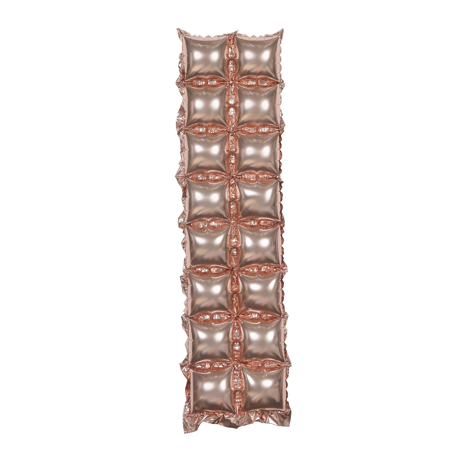 10 Pack Foil Balloon Backdrops Metallic Blush Rose Gold 43X11 Inch Size Double Rows Square Design