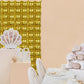 Ten Square Style Balloon Backdrops In Metallic Gold With Double Rows Of Foil Balloons