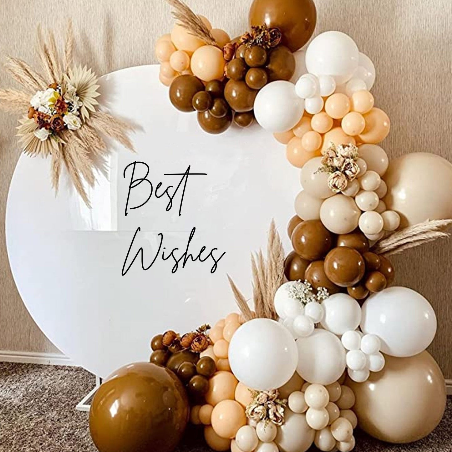 succulent balloon arch 124 pc Boho Neutral Balloon Garland Arch Kit