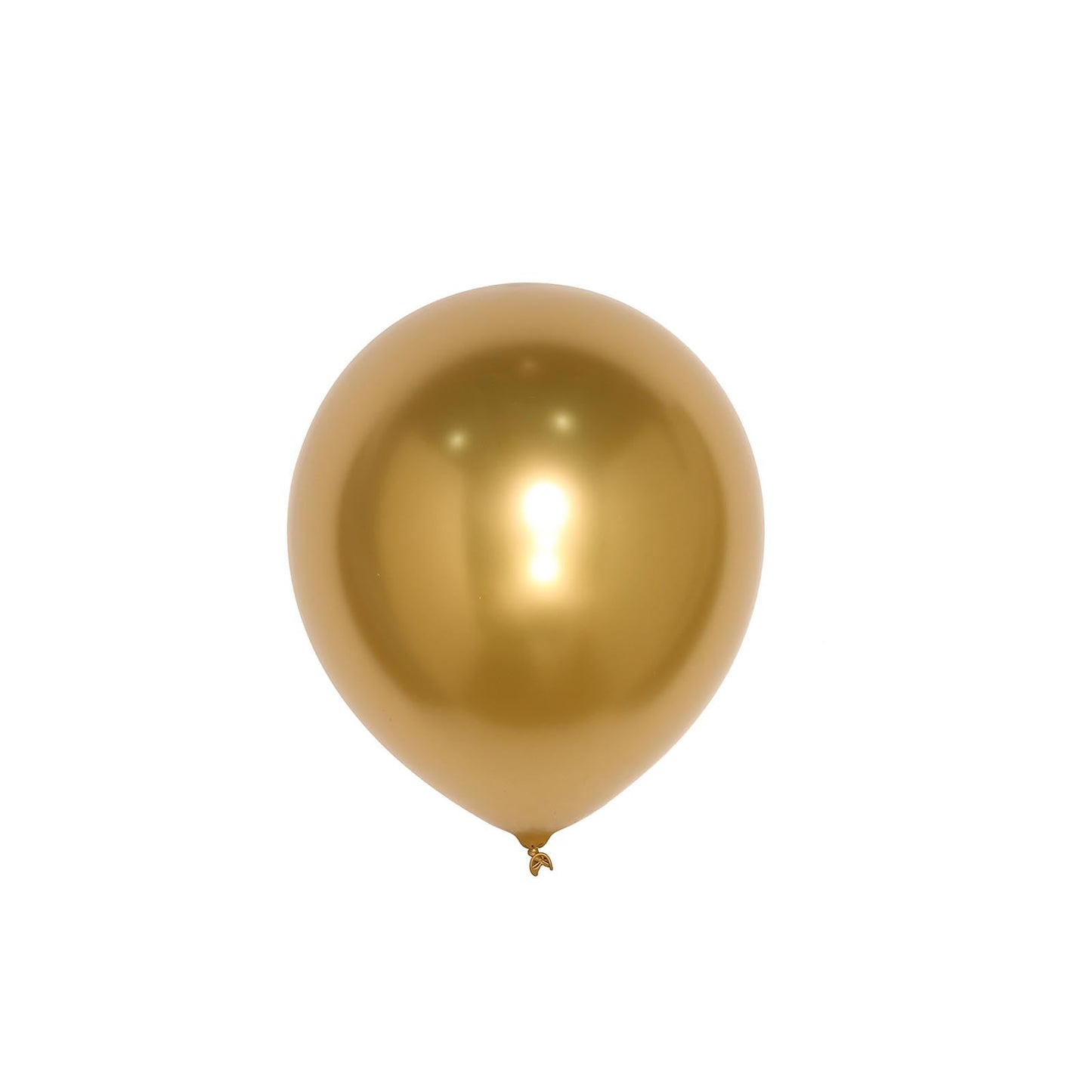 Pack of 25 Metallic Chrome Gold Air or Helium Latex Balloons 12 Inch