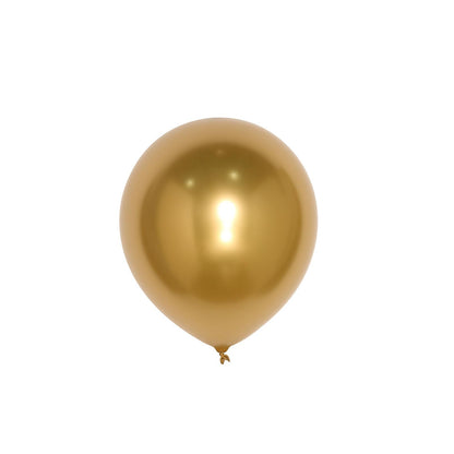 Pack of 25 Metallic Chrome Gold Air or Helium Latex Balloons 12 Inch