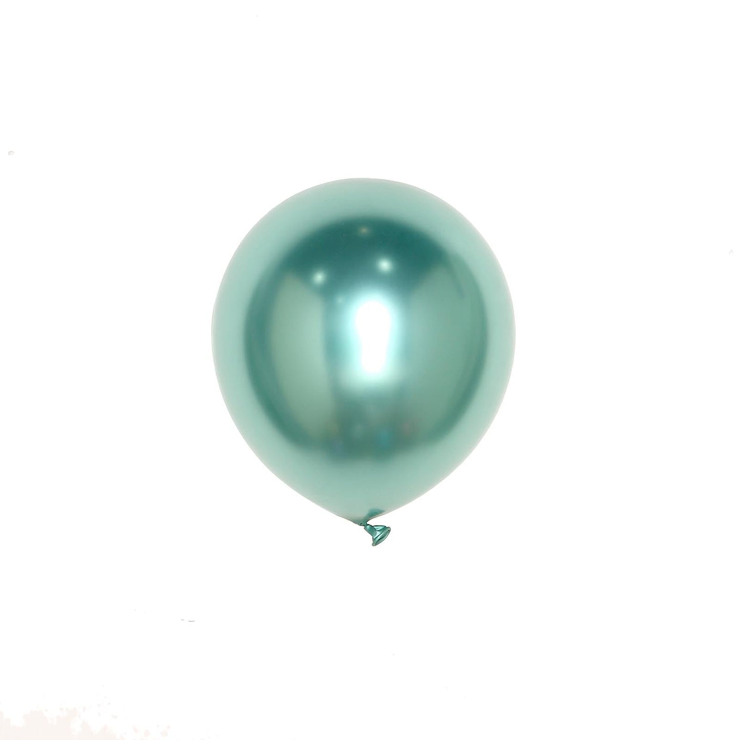 Pack of 25 Metallic Chrome Green Air or Helium Latex Balloons 12 Inch