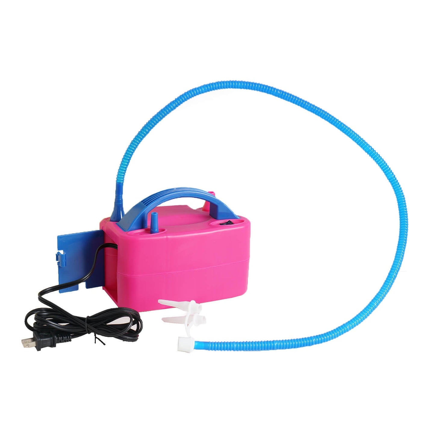 600W Hot Pink Dual Nozzle Electric Balloon Pump Balloon Air Inflator