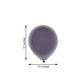 10" Matte Pastel Violet Amethyst Latex Balloon