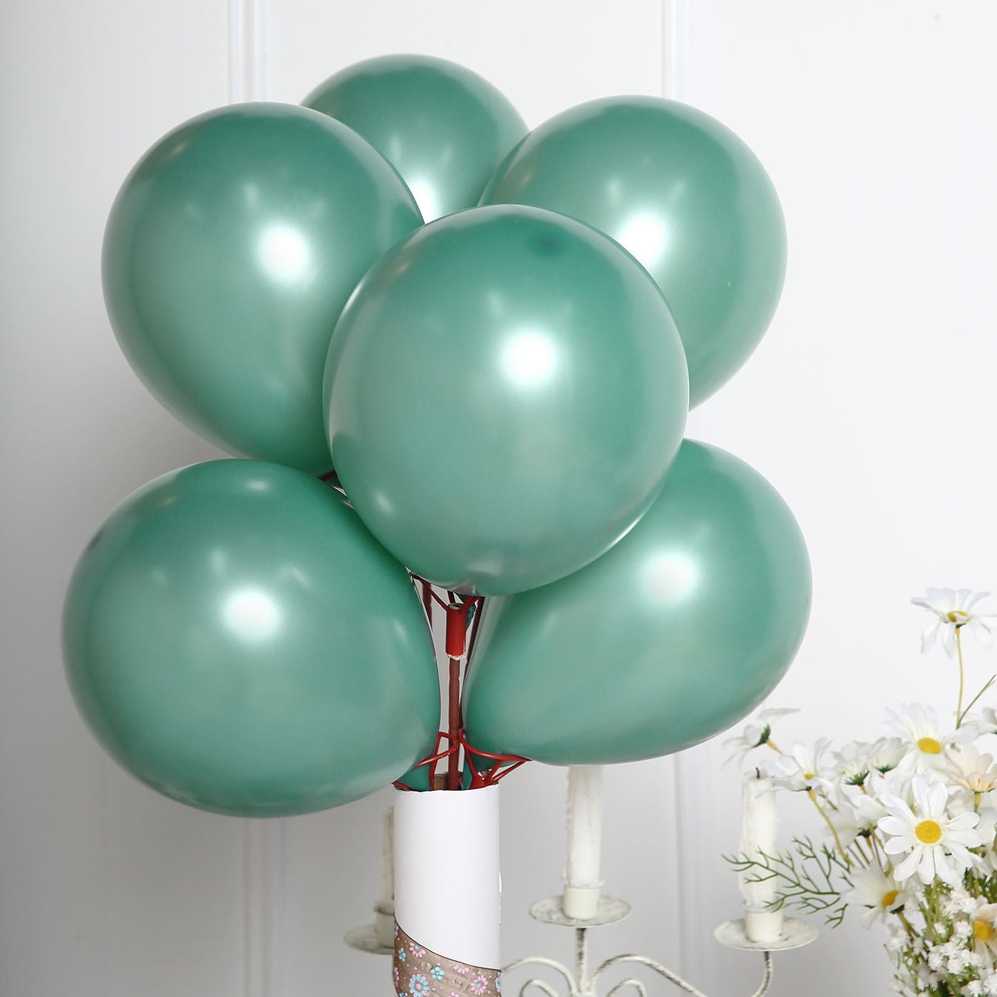25 Pack | 10inches Matte Pastel Dusty Blue Helium/Air Latex Party Balloons