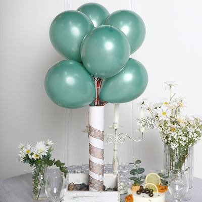 Elegant Atmosphere with Dusty Blue Balloons