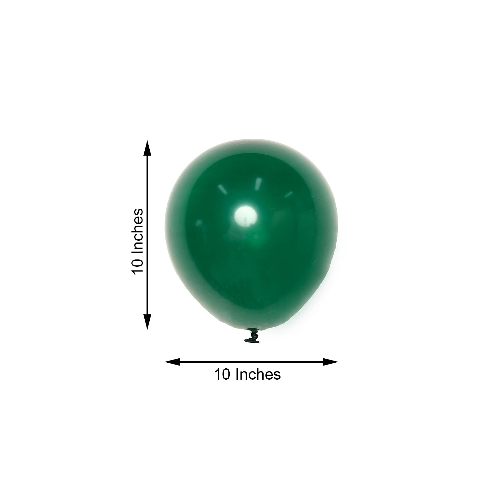 10" Matte Pastel Emerald Helium or Air Latex Balloon