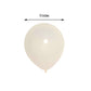 10 Inch Air or Helium Latex Balloons Matte Pastel Off White 25 Pack