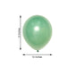 25 Pack Matte Pastel Dusty Sage 12 Inch Latex Party Balloons 