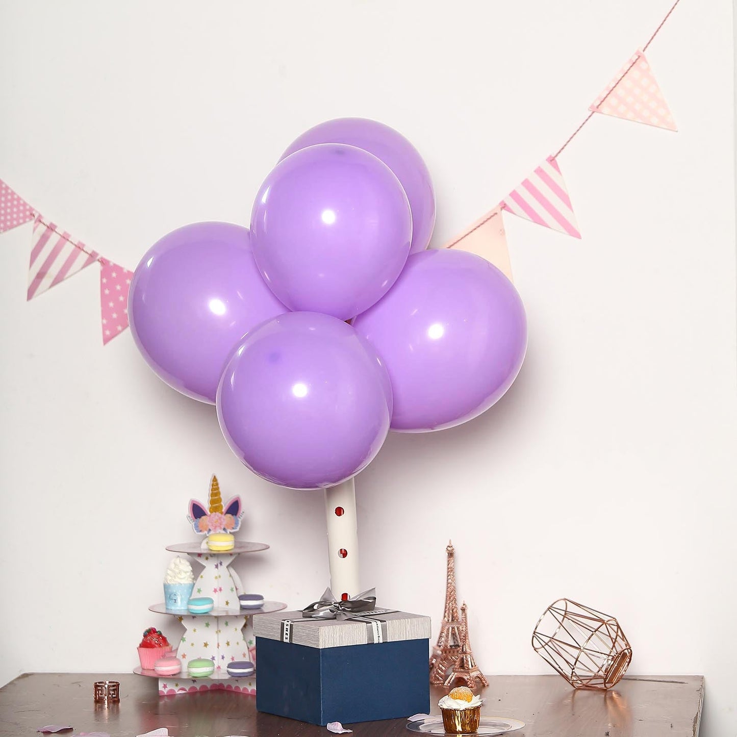 25 Pack | 12" Matte Pastel Purple Helium or Air Latex Party Balloons
