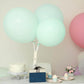 10 Pack | 18inch Matte Pastel Seafoam Helium or Air Latex Party Balloons