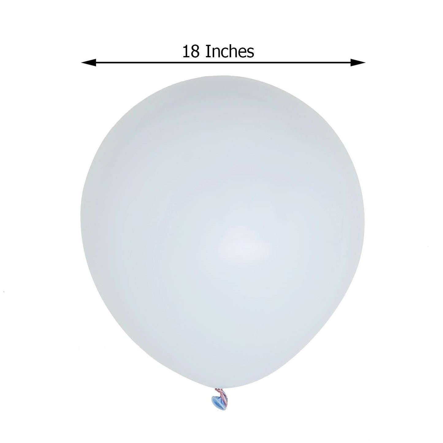 10 Pack | 18inch Matte Pastel Ice Blue Helium or Air Latex Party Balloons