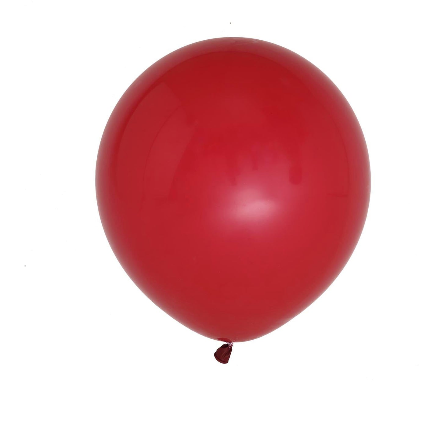 Matte pastel burgundy balloon on a white background.