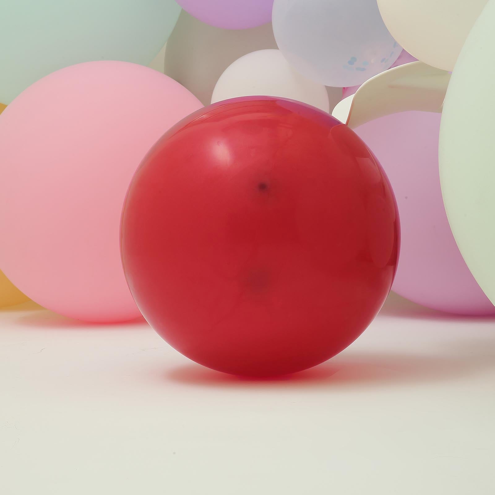 Matte pastel burgundy helium or air latex party balloon.