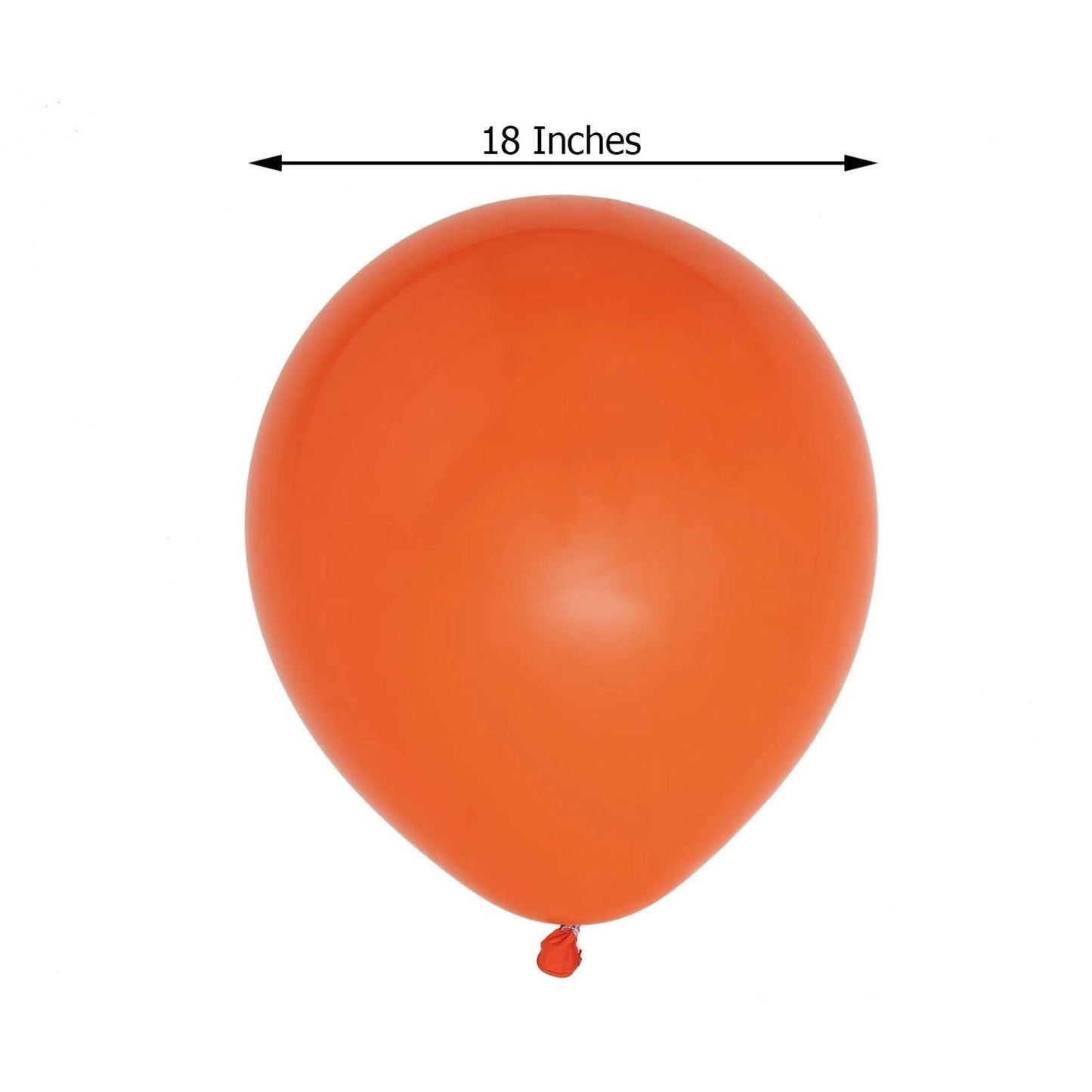 18" Matte Pastel Orange Helium or Air Latex Party Balloon