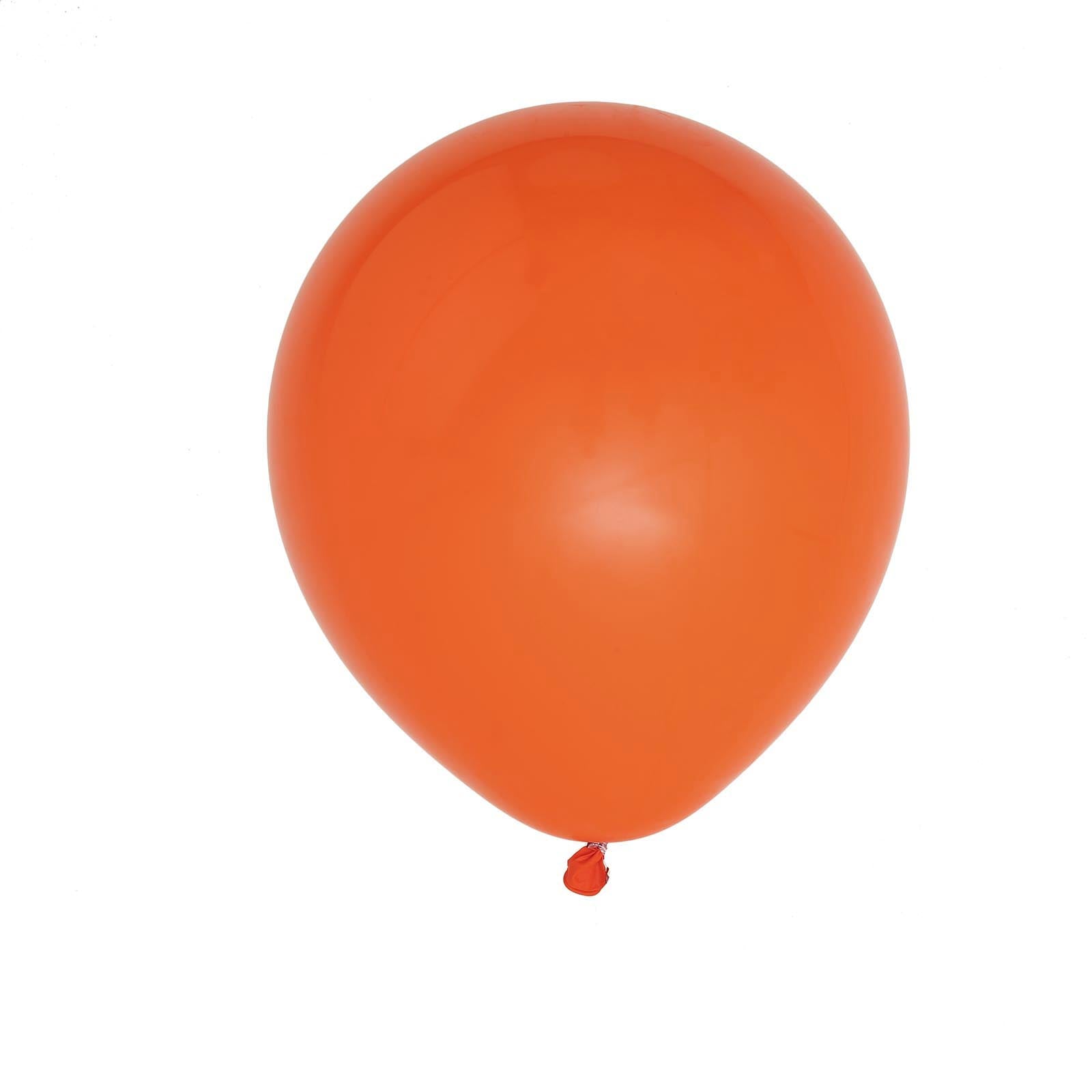 Matte pastel orange balloon for parties, 18 inches, 10 pack.