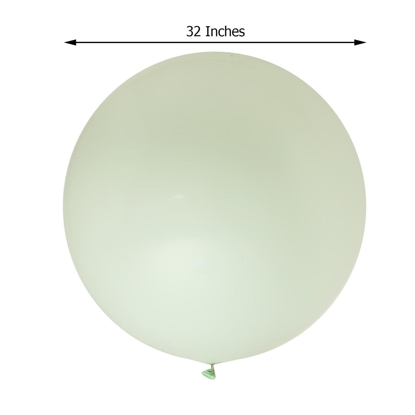 32" large matte pastel mint helium/air premium latex balloon.