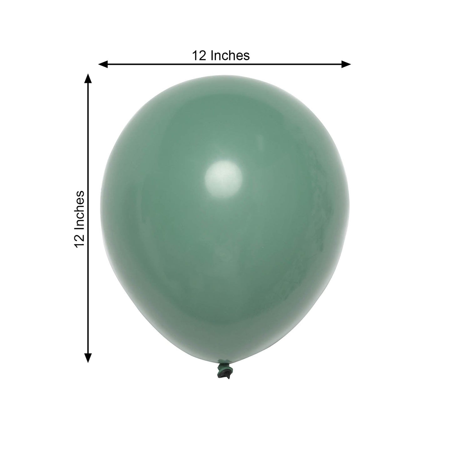 25 Pack Double Stuffed Latex Balloons Olive Green 12 Inch