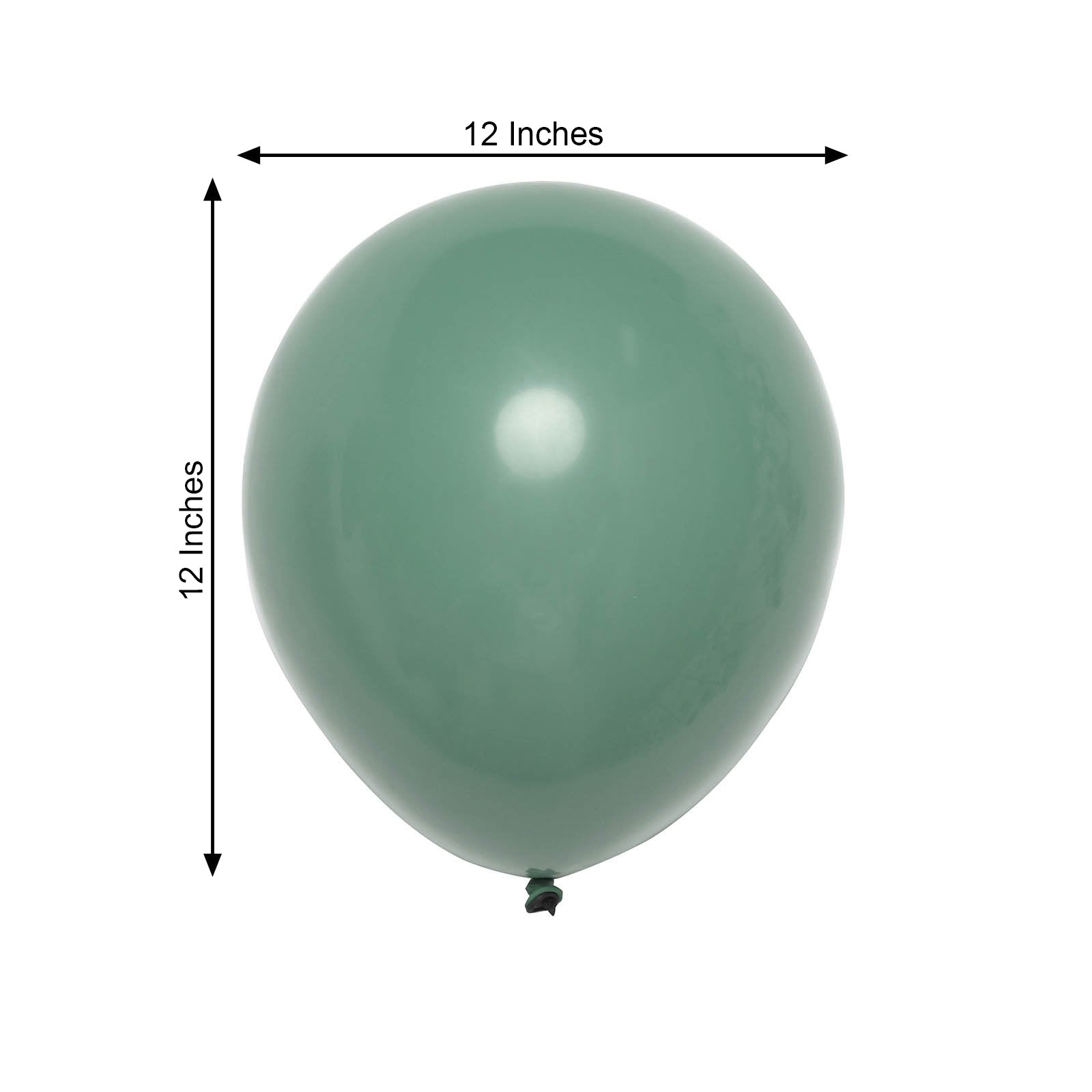 25 Pack Double Stuffed Latex Balloons Olive Green 12 Inch