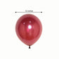12 Inch Pearl Latex Balloons 25 Pack Burgundy