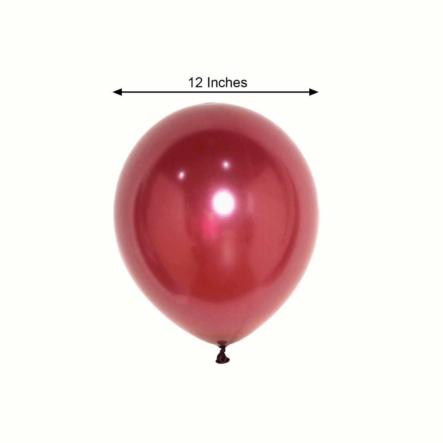 12 Inch Pearl Latex Balloons 25 Pack Burgundy