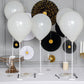 5 Pack White Balloon Centerpieces Holder with Floral Base, Table Top Balloon Stand Stick Kit - 17"