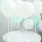 5 Pack | 17inches White Balloon Stand Stick Kit, Floral Base Balloon Holder