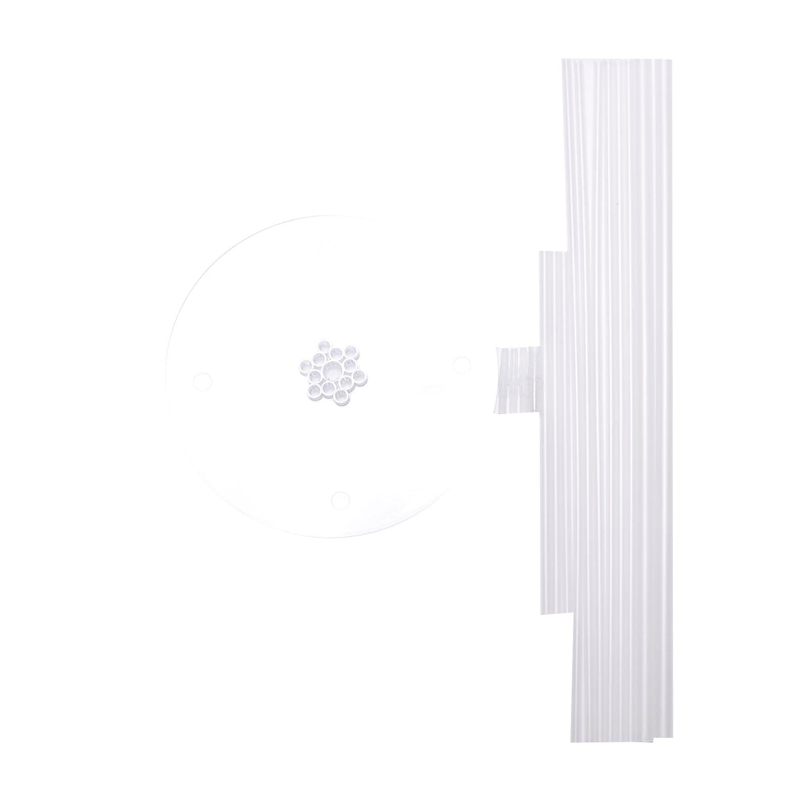 Clear balloon centerpiece holder kit for table decorations.