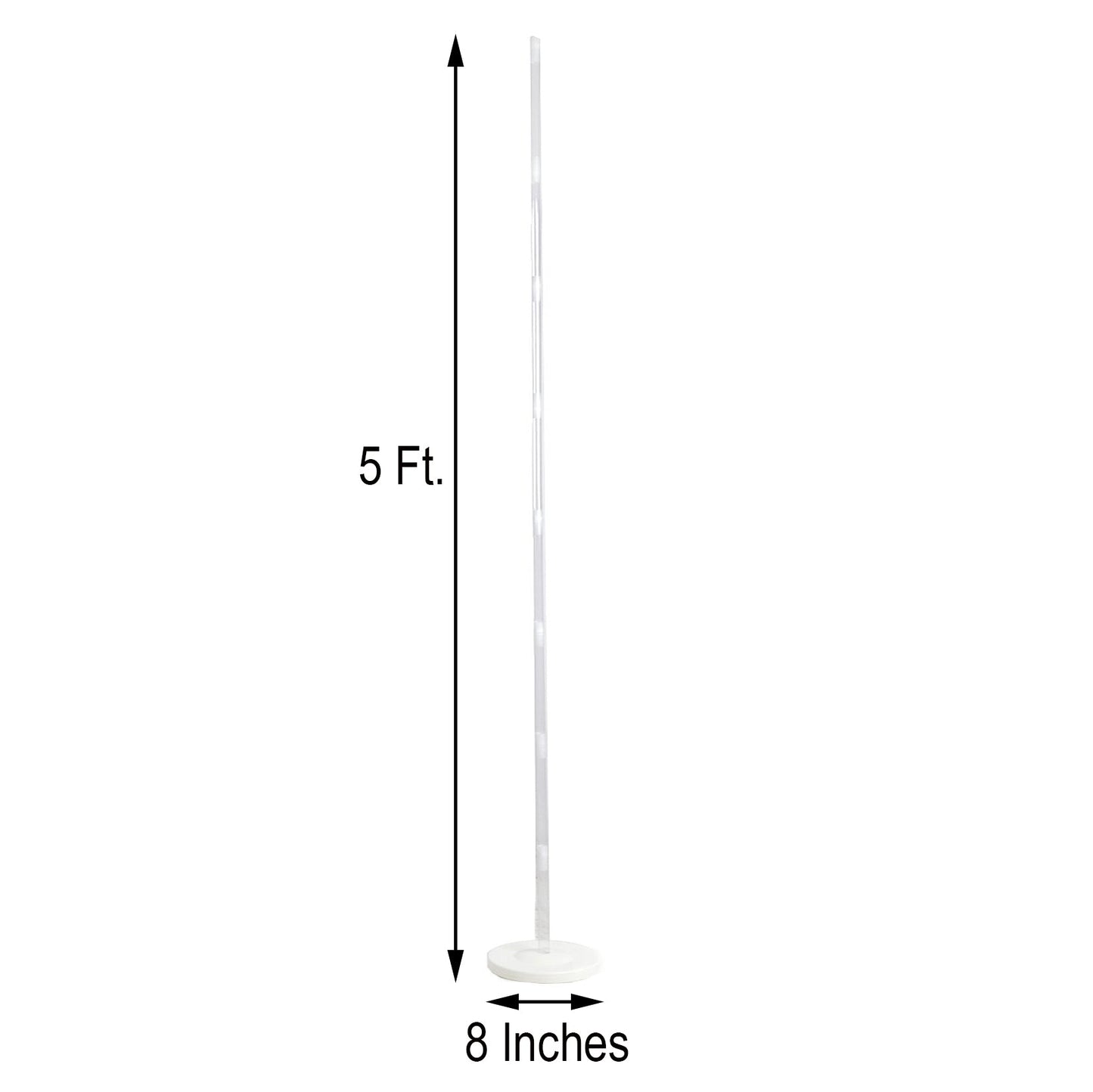 White Balloon Column Stand Kit 5 Feet 2 Pack