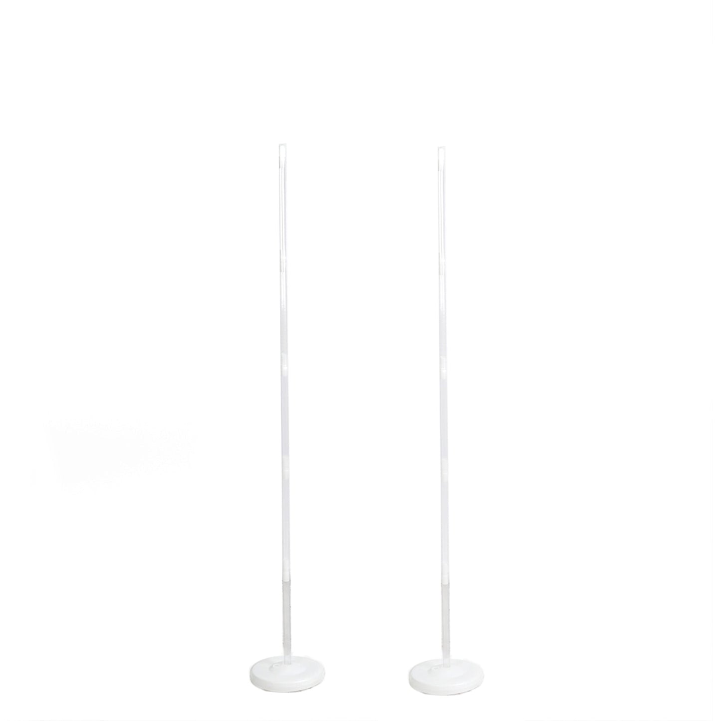 White Balloon Column 5 Feet Stand Kit 2 Pack 