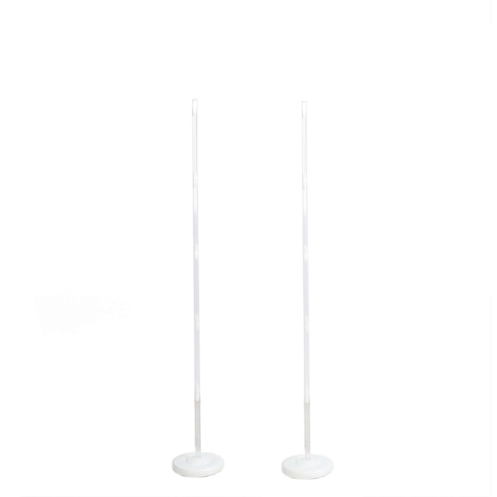 White Balloon Column 5 Feet Stand Kit 2 Pack 