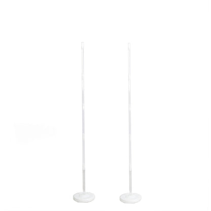 White Balloon Column 5 Feet Stand Kit 2 Pack 