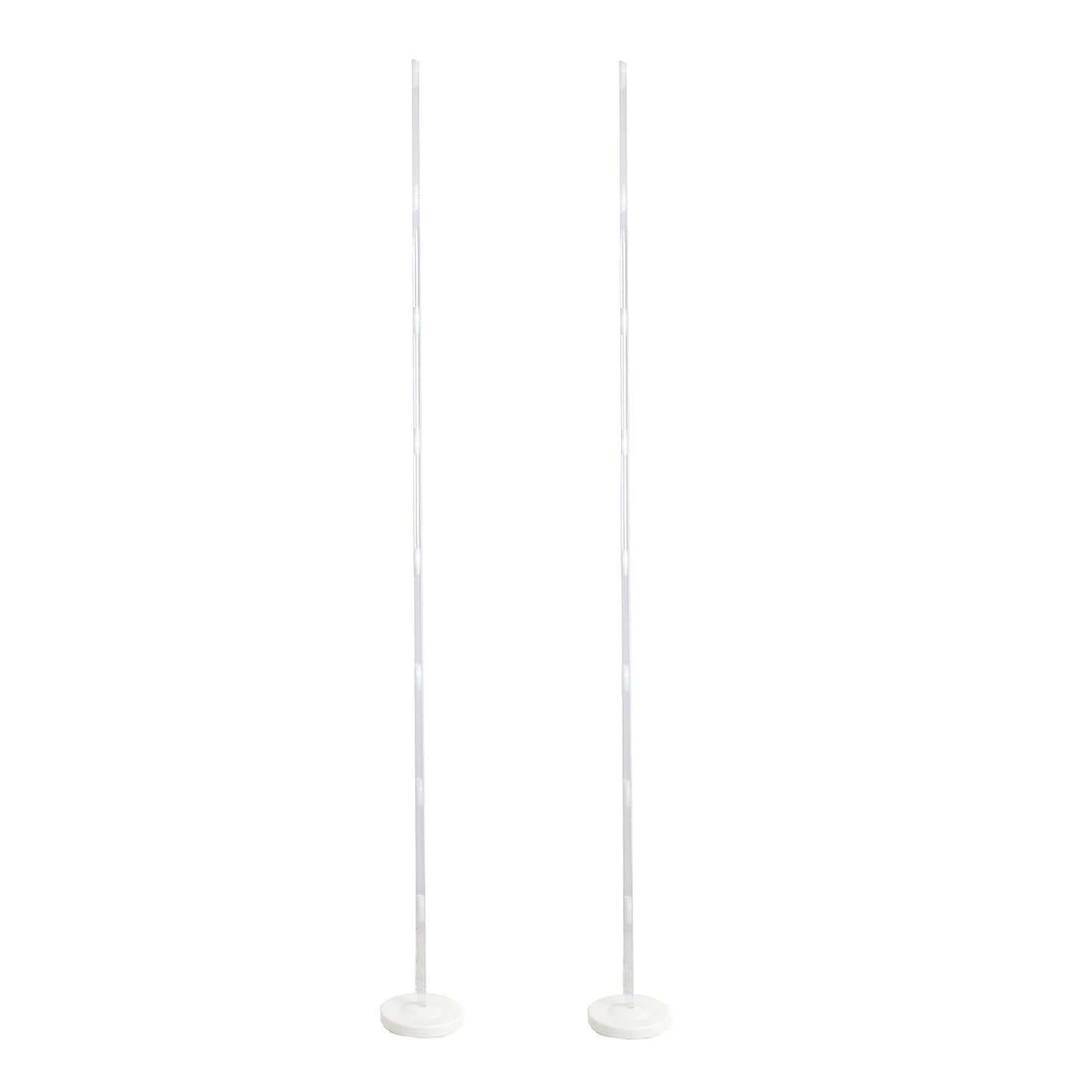 White Balloon Column 8 Feet Stand Kit 2 Pack 