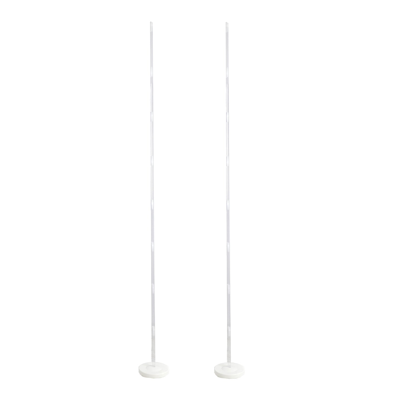 White Balloon Column 8 Feet Stand Kit 2 Pack 