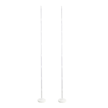 White Balloon Column 8 Feet Stand Kit 2 Pack 