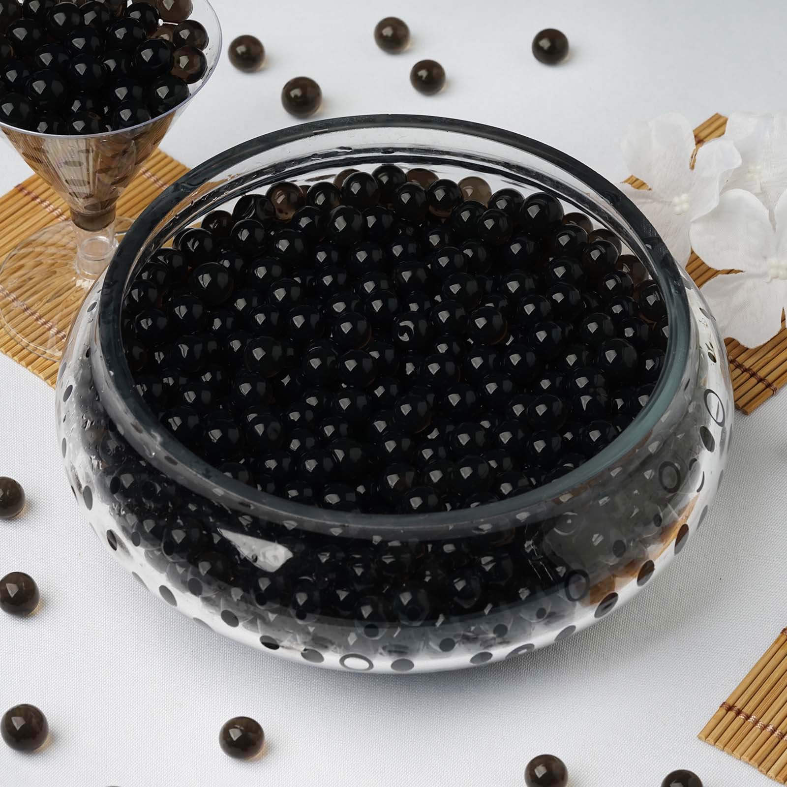 Black Large Water Bead Vase Fillers 10 Gram Nontoxic Jelly Ball