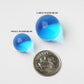 Large blue nontoxic jelly ball water bead vase fillers.