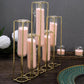 Extra fine blush pink glitter in a decorative display.