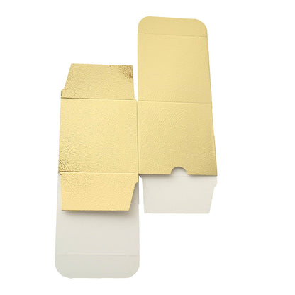 100 PCS | 3inch x 3inch Gold Party Favor Boxes