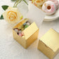 100 PCS | 3inch x 3inch Gold Party Favor Boxes