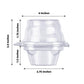 25 Pack | 4inch Clear Plastic Individual Cupcake Boxes With Dome Lid