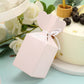 Blush floral top satin ribbon gift box for party favors.