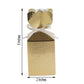 Gold floral top satin ribbon gift box.