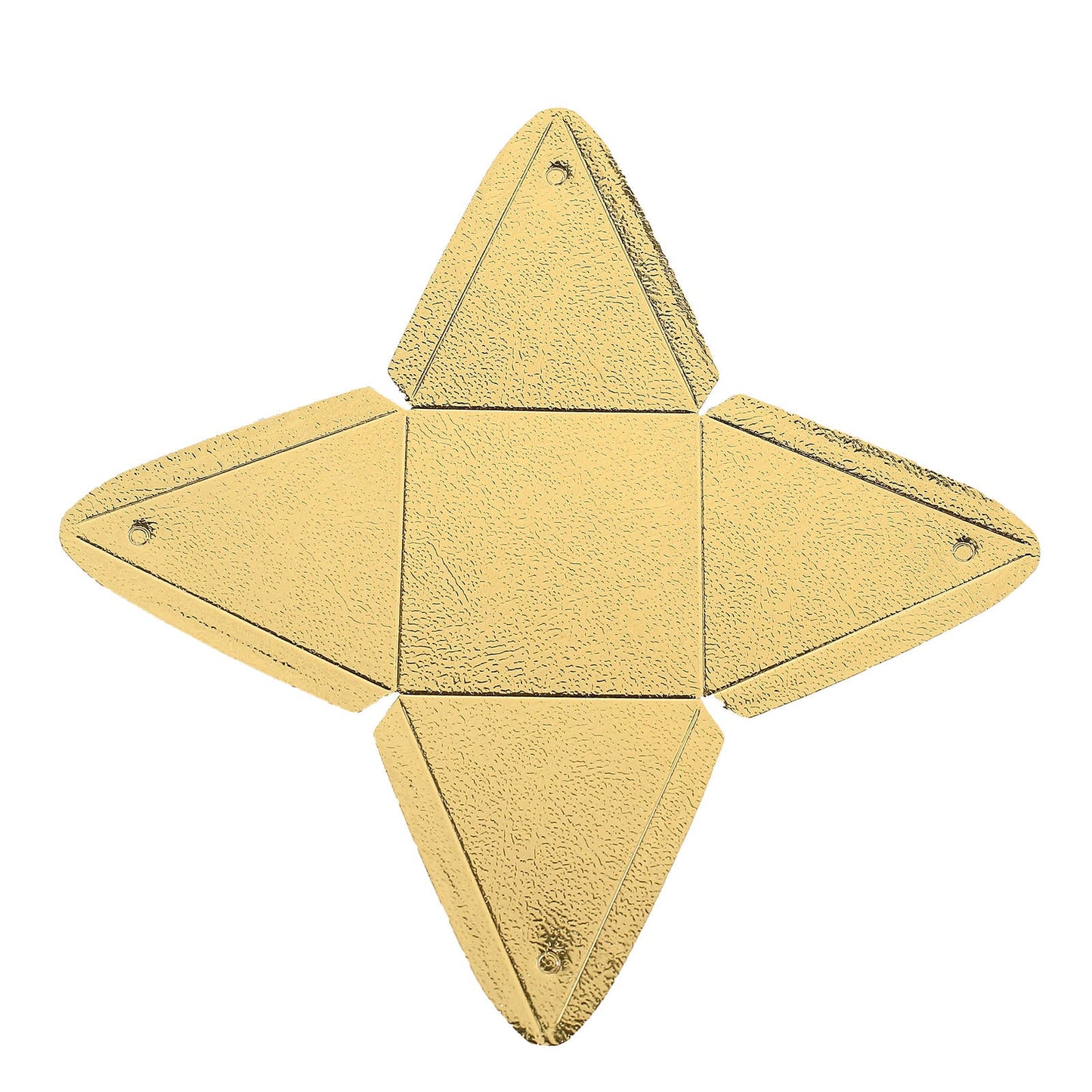 25 Pack Candy Gift Pyramid Shaped Gold Favor Box 